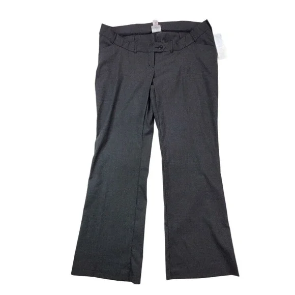 slim fit dress slacks PinkBlush Charcoal Cropped Maternity Dress Pants